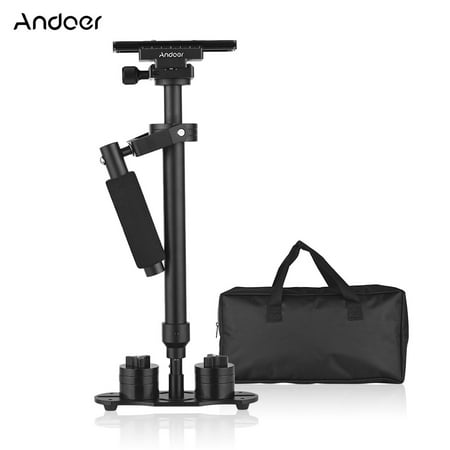 Andoer Adjustable Handheld Camera Gimbal Stabilizer With Quick Release Plate Bubble Level 1/4 Inch Screw for DSLR Family DV Camcorders Max. Load