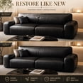 thumbnail image 6 of 24" x 54" Self-Adhesive Leather Repair Patch Roll, Peel & Stick Vinyl Repair Tape for Sofa, Couch, Car Seats & Furniture (Black), 6 of 6