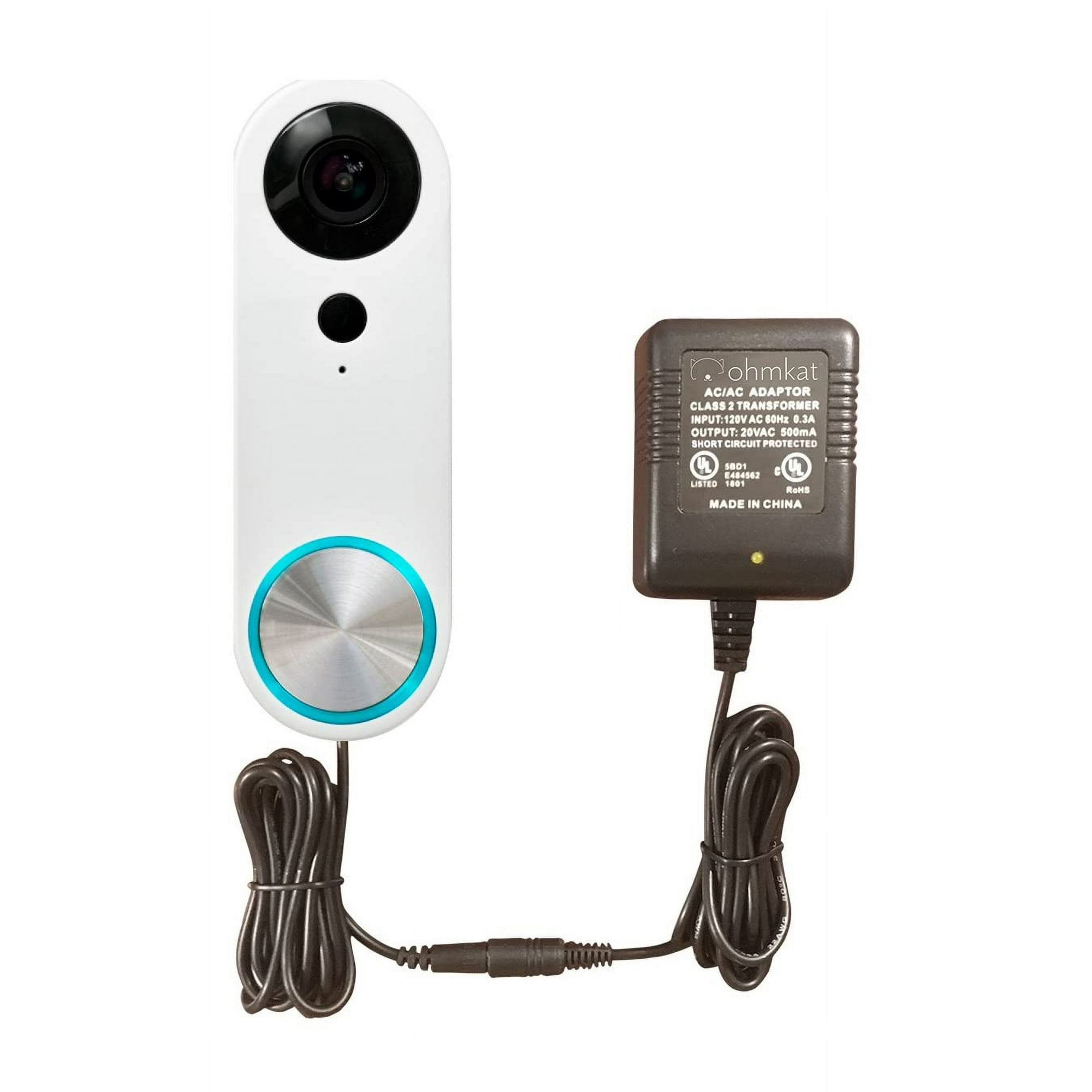 OhmKat Video Doorbell Power Supply Compatible with SimpliSafe