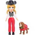 thumbnail image 4 of Polly Pocket Doll & Accessories, Masque ‘N Match Costume Pack with 3-Inch Small Doll, Pet, 4 Costumes for Doll & for Pet, 4 of 7