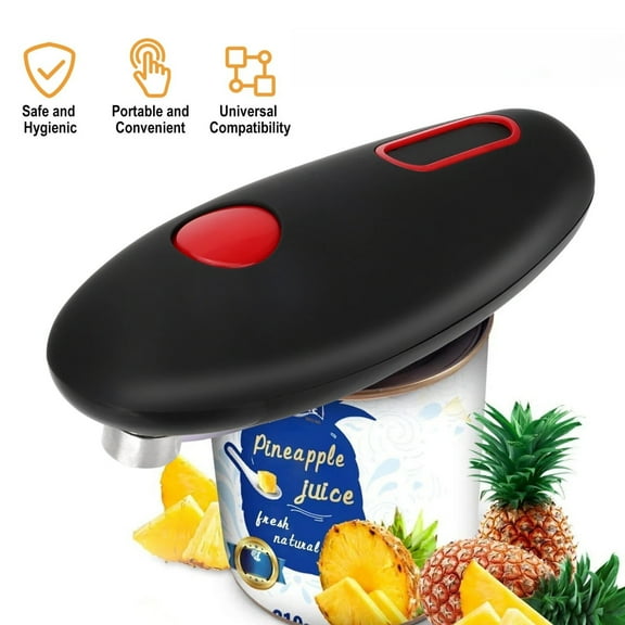 Electric Can Opener Hands Free, Automatic Smooth Edge Tin Opener One Touch Operation, Arthritis Friendly Portable Battery Powered Kitchen Tool for Seniors