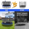 thumbnail image 6 of KOFUN Trampoline, 14FT Trampoline for Kids and Adult, Trampoline with Safety Enclosure Net, Light, Ladder, Basketball Hoop, Outdoor Trampoline, 1400LBS Weight Capacity, No Gap Design, 6 of 8