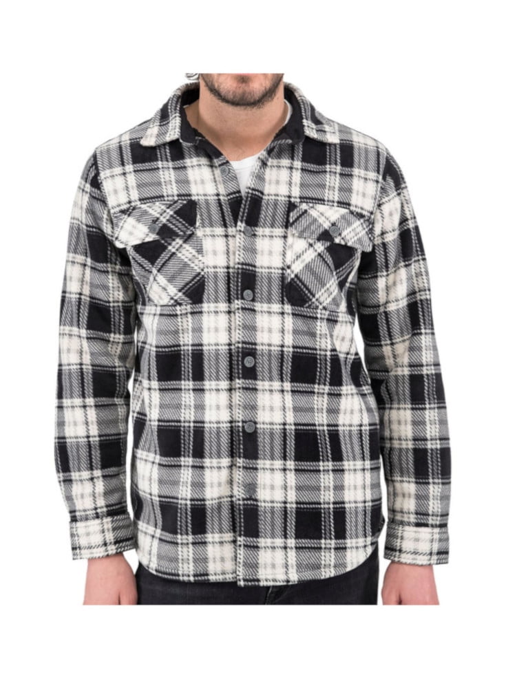 Bonded Polar Shirt Jacket, Black Onyx 