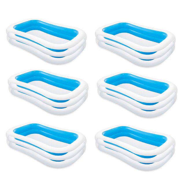 Intex Swim Center Piscine Familiale Gonflable 198 Gallons, Bleue (Lot de 6)