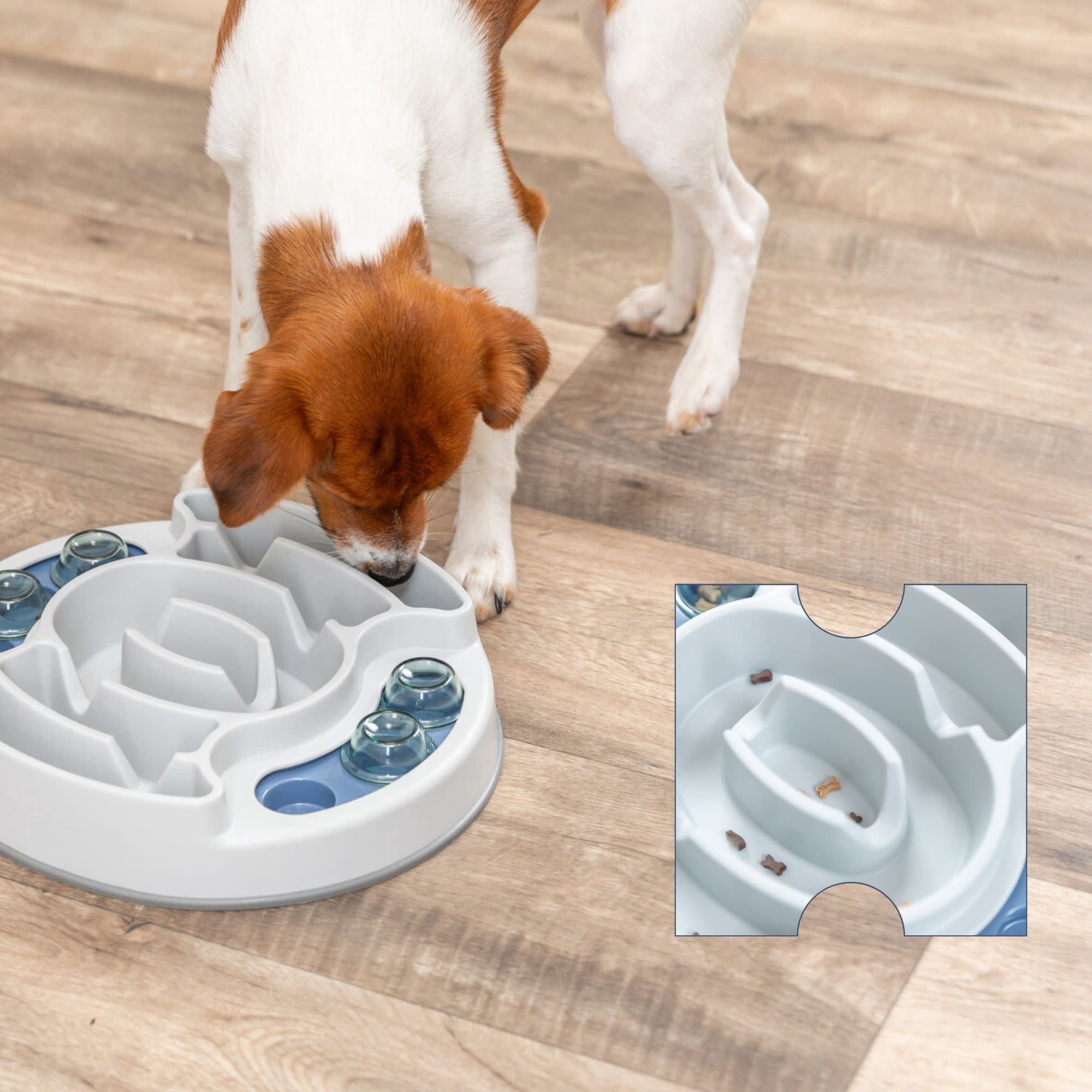 TRIXIE Dog Activity Slide & Feed Strategy Game, Level 2 Dog Puzzle Toy, Treat Dispenser