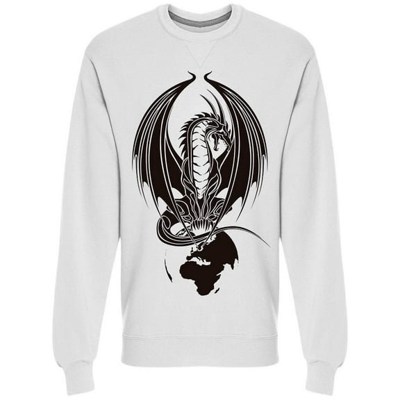 Dragon Tribal Art Sweatshirt Men -Image by Shutterstock, Male XX-Large