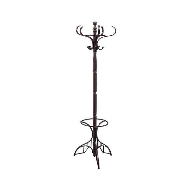 Ore International FF-R11-WALNUT 68 in. Colton Brown Coat Rack with Umbrella Holder