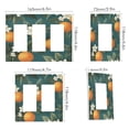 thumbnail image 2 of Yayeee Rocker Switch Wall Plate 2-Gang 4.7"x4.6" Home Decorative Outlet Cover, Retro Floral Orange, 2 of 6