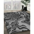 thumbnail image 2 of Ahgly Company Indoor Rectangle Patterned Dark Gray Black Area Rugs, 7' x 10', 2 of 6