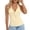 Yellow, variant on Halter Tank Tops for Women V Neck Front Twist Knot Slim Fit Backless Sleeveless Shirt Summer Outfits