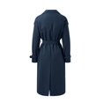 thumbnail image 5 of Womens Jacket Casual Double Breasted Trench Coat Elegant Long Sleeve Lapel With Belt Trendy Outwear, 5 of 5