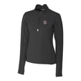 thumbnail image 2 of Women's Cutter & Buck Black LSU Tigers Traverse Stretch Quarter-Zip Pullover Top, 2 of 3
