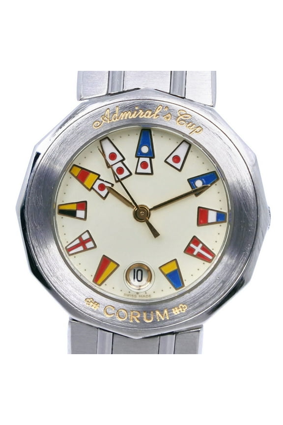 Pre-Owned Corum Admiral's Cup Watch 39.610.20V50B Stainless Steel Quartz Analog... (Good)