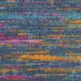 thumbnail image 3 of 2â€™ x 6â€™ Blue Distressed Striations Runner Rug, 3 of 6