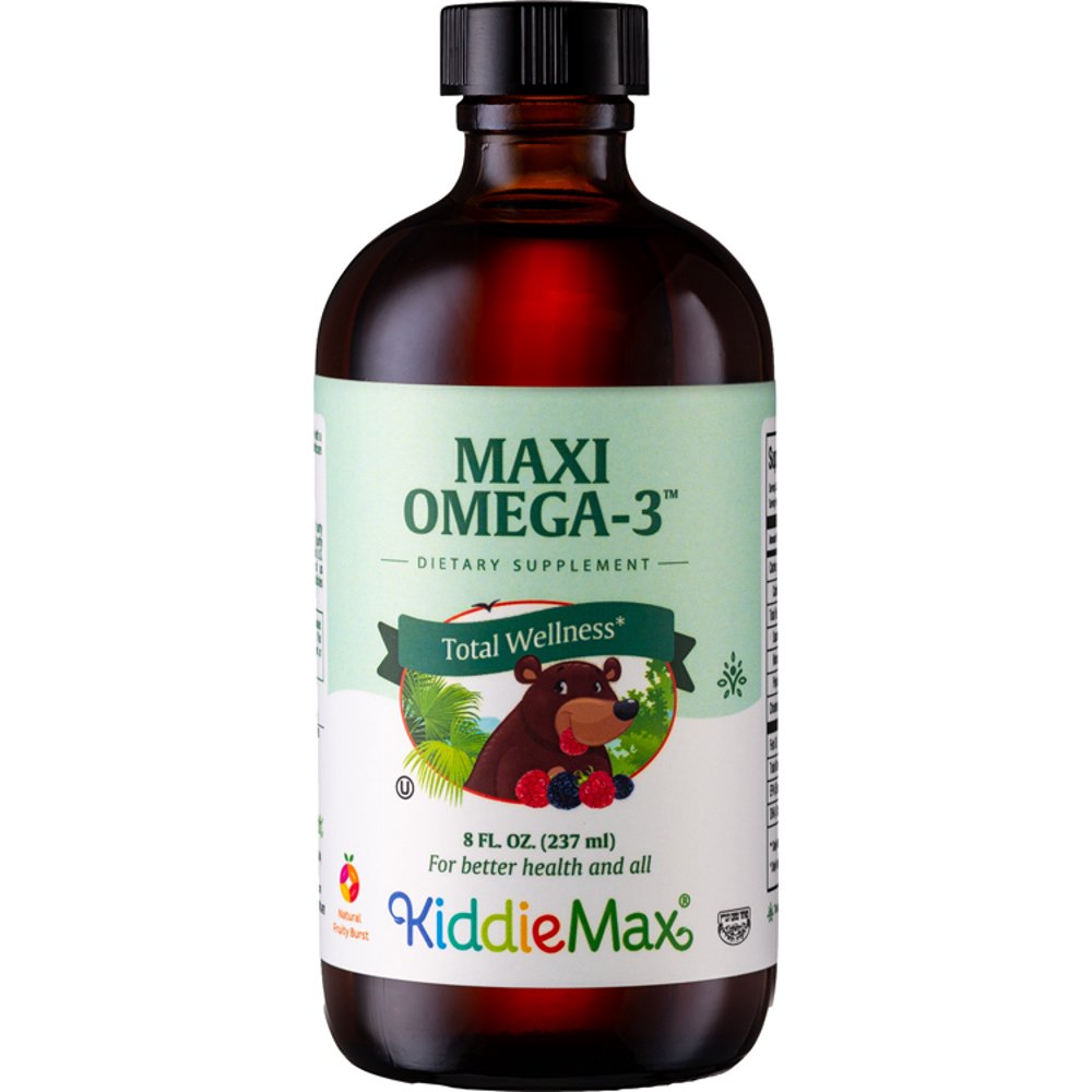 Maxi Health Kosher Maxi Omega3 Liquid Fish Oil Fruity Burst 8 OZ