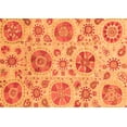 thumbnail image 1 of Ahgly Company Indoor Rectangle Abstract Orange Modern Area Rugs, 5' x 7', 1 of 4