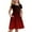 #A11-Wine, variant on XADYUY Summer Dress for Girls 14-16 Twirly A-Line Short Sleeve Midi Dress Gradient Casual Crew Neck Swing Sundresses with Pockets for 4-14t Kids,Blue 9-10 Years