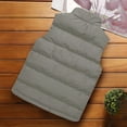 thumbnail image 3 of Mens Puffer Vest Quilted Outerwear Winter Warm Down Puffy Vests Lightweight Casual Padded Jacket Sleeveless Jackets Outwear with Pockets, 3 of 7