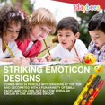 thumbnail image 5 of Lapices de Grafito Playbees Emoticon Numero 2 HB con Borrador Paquete de 36 Unidades, 5 of 5