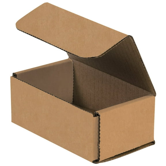 BOX USA BM532K Corrugated Mailers, 8" x 3" x 2", Kraft Pack of 50