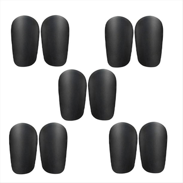 5 Piezas de Espinilleras Negras, Mini Espinilleras, Espinilleras de Fútbol Resistentes Al Desgaste y Amortiguadoras, Espinilleras de Entrenamiento de Fútbol