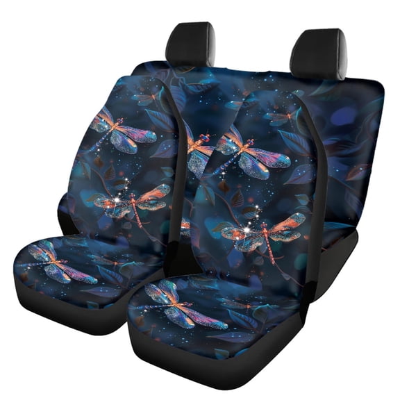 Uourmeti Car Seat Cover Dustproof Washable Car Seat Cover Full Set Polyester Interior Accessories Air Breath, Fit for Truck Sedans most Cars