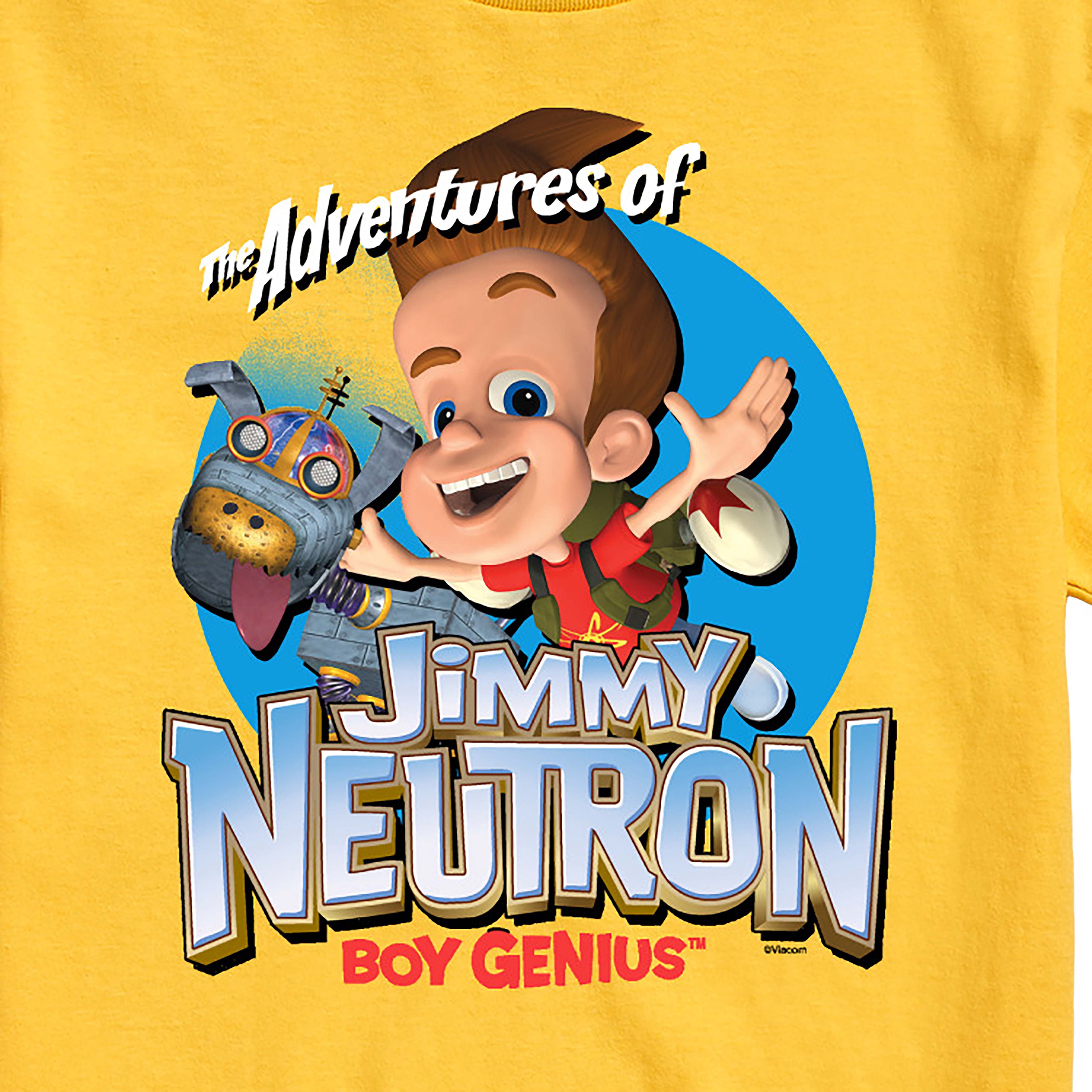 T-shirt Vintage Jimmy Neutron Boy Genius - Taille L Garçon - Occasion Très Bon état