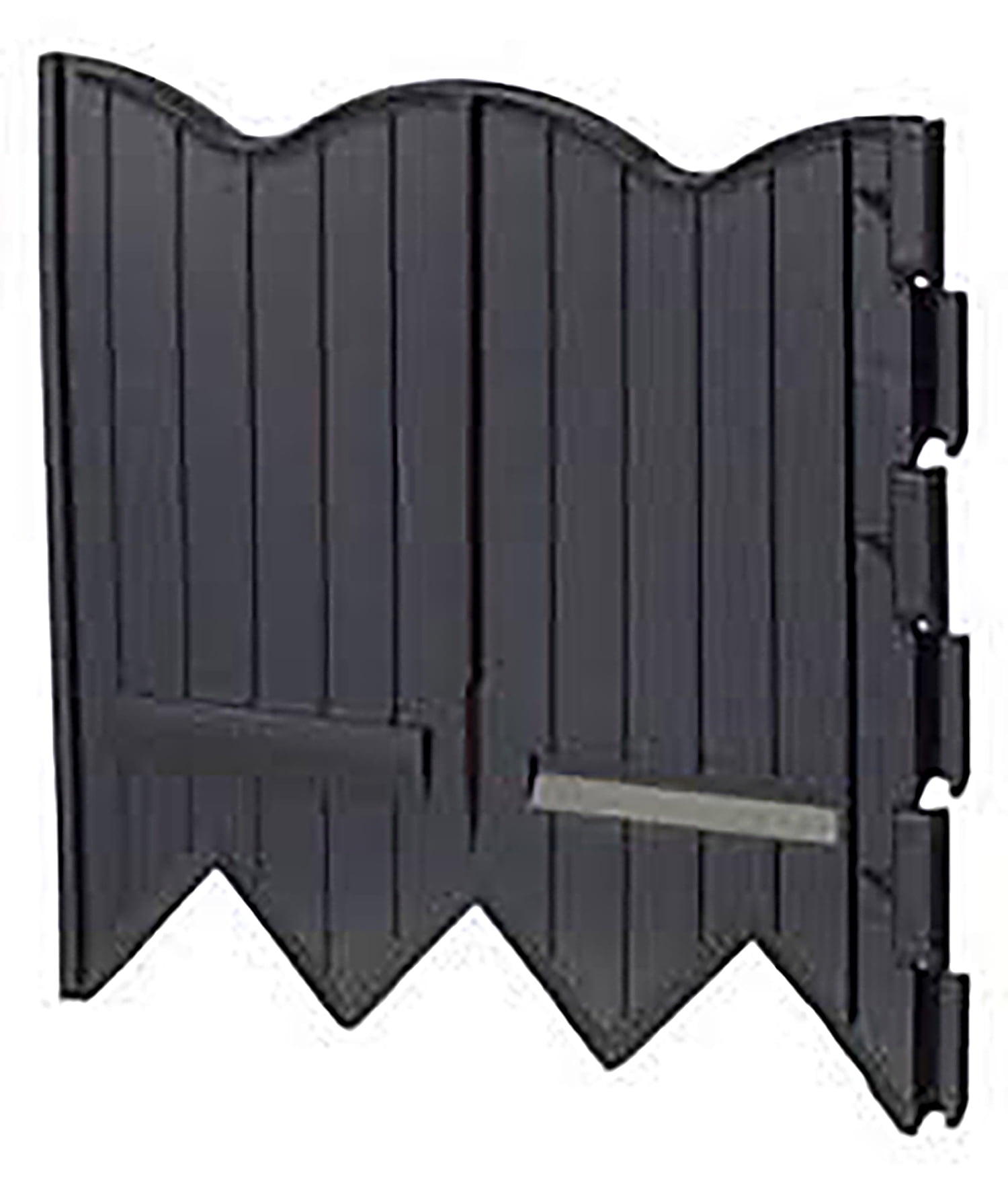 Expert Gardener 6" x 20' Scallop Black Plastic Garden Border Edging