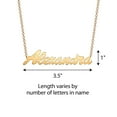 thumbnail image 4 of Personalized Planet Women's Outrageous Oversized Script Nameplate Necklace, 4 of 5