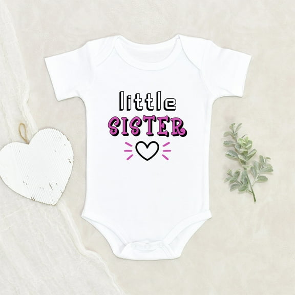 Newborn Baby Clothes - Little Sis Baby Clothes - Pregnancy Announcement Baby Clothes