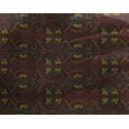 thumbnail image 4 of oneOone Georgette Viscose Fabric Stripe|Leaves & Floral Block Printed Craft Fabric BTY 42 Inch Wide, 4 of 4