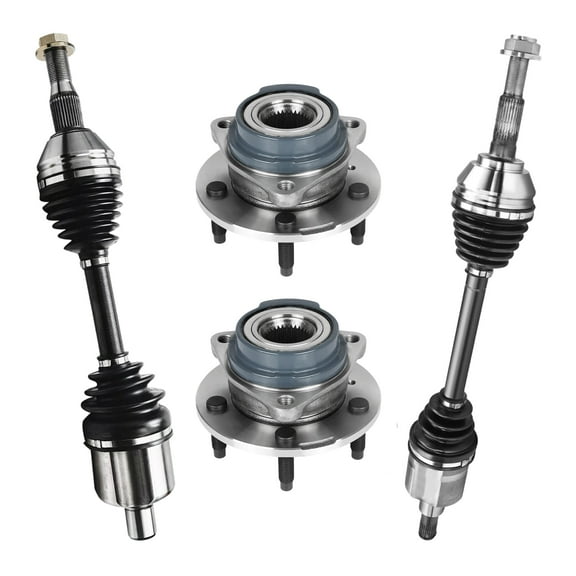 AutoShack Front Wheel Bearing Hubs CV Axles Kit Pair Replacement for 2000-2008 Chevrolet Impala FWD 2003-2008 Pontiac Grand Prix FWD 2003-2007 Chevrolet Monte Carlo FWD 5-Lug 5 HUB010400328