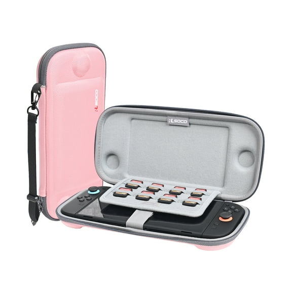 Nintendo Switch 2 Case,RLSOCO Hard Case for Nintendo Switch 2 Game Console with 8 Game Card Slots - Pink
