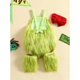 thumbnail image 4 of Cenuakty Baby Suit Set, Heart Applique Halter Neck Sleeveless Romper+ Solid Color Bowknot Headband+ Leg Warmer, 0-24 Months, 4 of 9