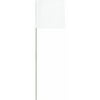 swanson fw15100 2-inch by 3-inch marking flags with 15-inch wire staffs, white 100-pack