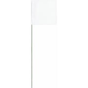 swanson fw15100 2-inch by 3-inch marking flags with 15-inch wire staffs, white 100-pack