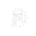 thumbnail image 6 of Linon Delimon 30" Backless Bar Stool, Dark Cherry/Black Faux Leather, 6 of 8