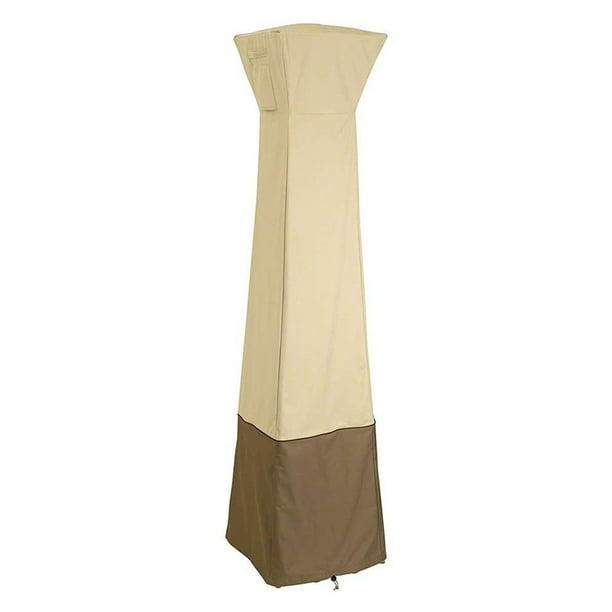 Cubierta de calentador impermeable Cubierta de calentador de patio al aire libre Tela Oxford Protección de calentador a prueba de polvo, beige y café Kearding HA4055-04