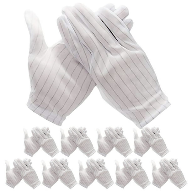 10 pares de guantes antiestáticos guantes de trabajo guantes de instalación de reparación electrónica