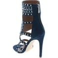 thumbnail image 3 of CAPE ROBBIN Blaire-5 Womens Open Toe Strappy Cuff Stiletto High Heel Rhinestone Sandals, 3 of 7