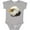 AC-Heather Grey, variant on Bald Eagle Boys or Girls Baby Bodysuit