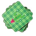 thumbnail image 2 of Cactus Plaid Foam Coaster Set of 4, 2 of 3