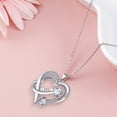 thumbnail image 4 of 18k White Gold Plated Women Heart Pendant Jewelry Necklace, 4 of 7