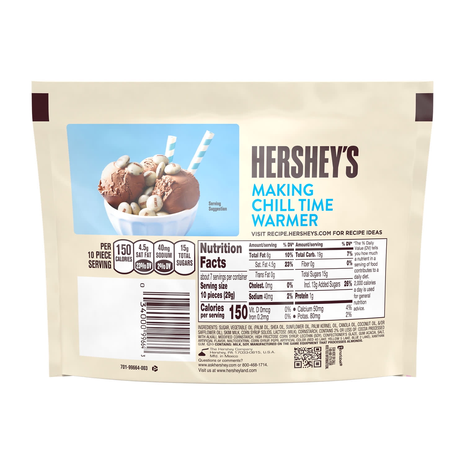 Hershey's Drops Cookies 'n' Creme Candy, Bag 7.6 oz
