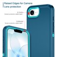 thumbnail image 3 of I-HONVA Case for iPhone 16e(2025)/iPhone 17e(2026) Case,3-Layer Drop Protection Anti-Slip Rugged Shockproof Dustproof Protection 6.1 inch Phone Case,Green, 3 of 7