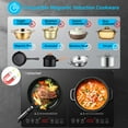 AMZCHEF 1800W Double Induction Cooktop Low Noise with Independent