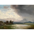 thumbnail image 3 of Ignaz Raffalt 24x18 Black Modern Framed Museum Art Print Titled - Caravan Landscape, 3 of 5