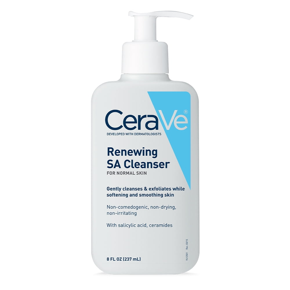 CeraVe Renewing SA Face Cleanser Normal Skin, 8 oz. - Walmart.com