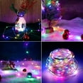 thumbnail image 5 of Solar String Lights for Outside,Copper Wire Solar Fairy Lights 8 Modes Waterproof Outdoor String Lights for Christmas Party Patio Garden Decoration(Multicolor-16FT-50LED), 5 of 6