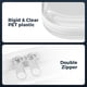 thumbnail image 5 of Estuche de almacenamiento B'More Brands, transparente, rígido, con cierre, paquete de 6, 5 of 5